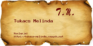 Tukacs Melinda névjegykártya
